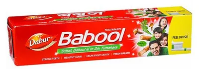 Zdjęcie produktu dla Pasta do zębów Dabur Babool 175 g – mocne dziąsła świeży oddech goździk