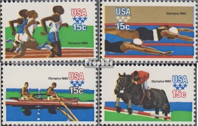 Produktbild von Briefmarken USA 1979 Mi 1398-1401 (kompl.Ausg.) postfrisch Olympische Sommerspiele 80