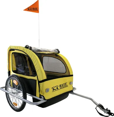 Produktbild von M-WAVE Fahrrad Kinderanhänger CARRY ALL S, gelb/schwarz