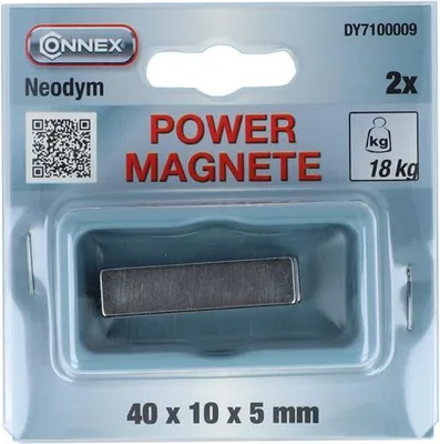 Obrázok produktu pre Magnet Neodym hranatý 40x10x5 vn 18kg