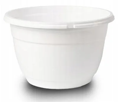 Produktbild von Don-Plast Hänge-Blumentopf 25cm weiß rund Kunststoff