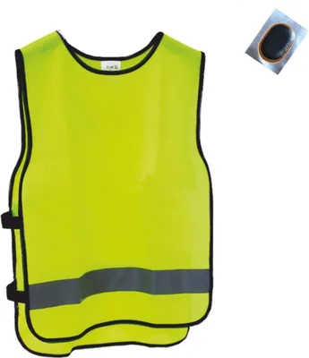 Produktbild von Reflex Warn- Sicherheitsweste EN1150 + EN471 Kindergröße S-M inkl. Schlauchflicken