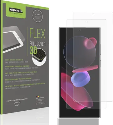 A product packaging box for screen protectors and a smartphone with screen protectors applied.