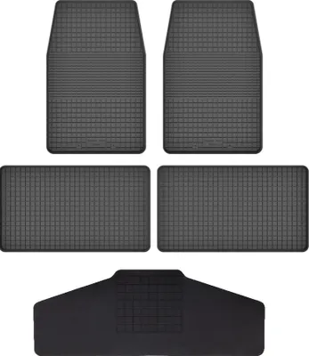 Produktbild von Gummi Fußmatten Set Für: Land Rover Discovery I (1989-1998) Gummimatten Schwarz