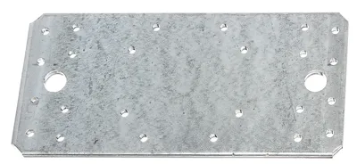 Zdjęcie produktu dla Alberts 837082 Łączniki płaskie, ocynkowane metodą Sendzimira, 190 x 90 x 3,0 mm, zestaw 20 sztuk