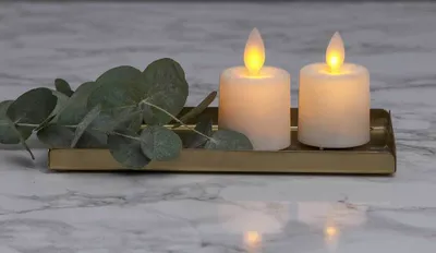 Produktbild von STAR TRADING 2 LED Kerzen Twinkle 4x6cm elfenbein