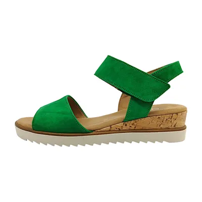 Produktbild von Gabor Comfort  Damenschuhe Sandalen Flach Grün Freizeit, Schuhgröße:EUR 37 | UK 4