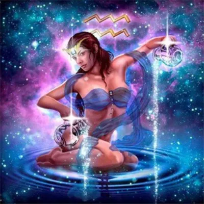Immagine prodotto di Quadro diamante Zodiaco Acquario