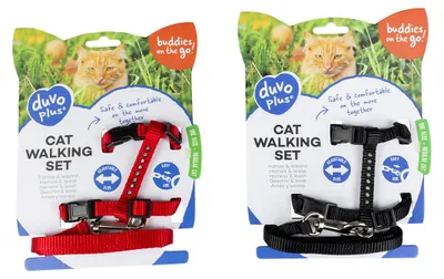Productafbeelding van Duvo+ Kat Wandelset Diamanten 20-35cm / 10mm - 125cm