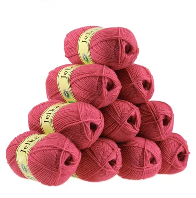 Produktbild von 500g Strickgarn Jelka m. 28% Wolle veredelt, Strickwolle, Farbauswahl, Farbe:pink