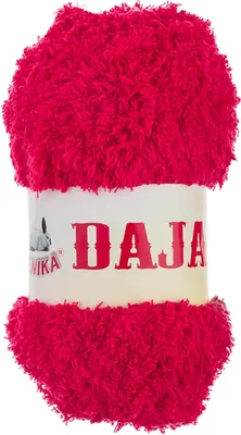 Produktbild von 50g Kuschelgarn Daja Kuschelwolle Chenille-Strickgarn Farbauswahl, Farbe:rot