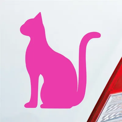 Produktbild von Auto Aufkleber Heilige Katze Holy Cat Heilig Ägypten Egypt Car 10x12 cm Pink Sticker Heckscheibenaufkleber