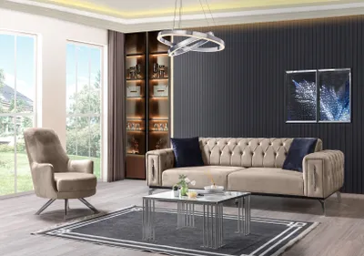 Produktbild von INCI Couchgarnitur : 3+1 / Farbe Beige