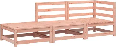 Produktbild von vidaXL Gartensofa mit Hocker 2-Sitzer Massivholz Douglasie