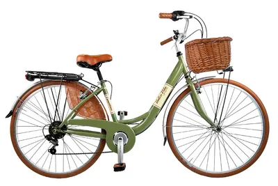 Produktbild von Stadtfahrrad Dolce Vita by Canellini VENERE 28" mit Korb - Olivgrün