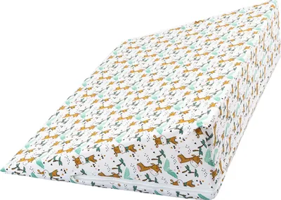 Produktbild von Bezug für Keil-Kopfteil - 80x50x20 cm - Braun,Grün,Weiß