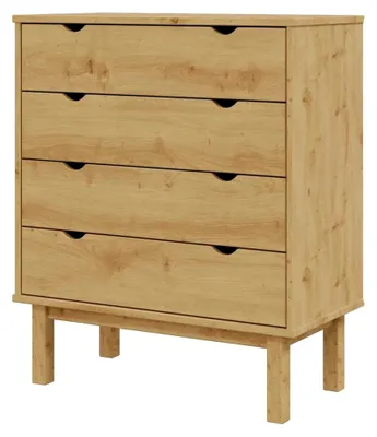 Produktbild von Schubladenschrank aus Kiefernholz 76,5x39,5x90cm