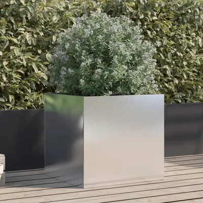 Zdjęcie produktu dla vidaXL Srebrna donica 49x47x46 cm ze stali nierdzewnej
