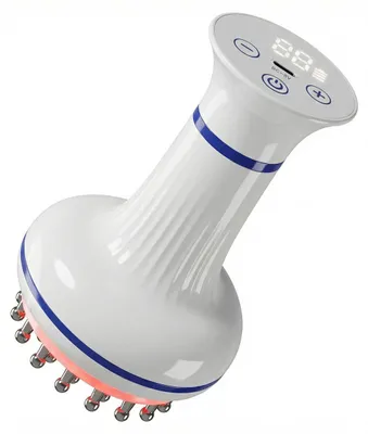 Produktbild von EMS Lymphdrainage Massagegerät 4-in-1 – Gua Sha Bürste, 30 Stufen, Wärme & Rotlicht, Anti-Cellulite & Faszienmassage