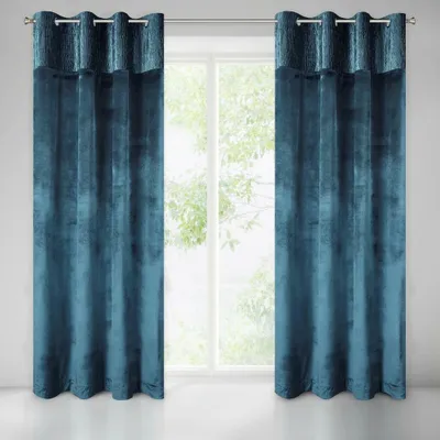 Produktbild von Vorhang EVELYNE dunkelblau 140X250 Ösen