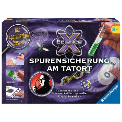 Immagine prodotto di Ravensburger 18866 - ScienceX - Indizi e prove sulla scena del crimine - Esperimenti