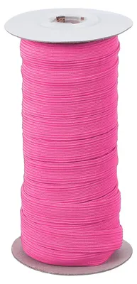 Elastikband 12 mm x 18 m, Polyester, Rosarot, für Nähen & DIY