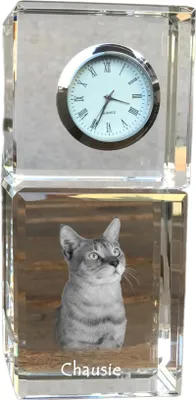 Imagen del producto de Chausie reloj de cristal con gato Art-Dog