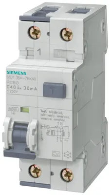 Produktbild von Siemens FI/LS 1+N 2TE 10kA Typ A 30mA C10, 10 A, IP20