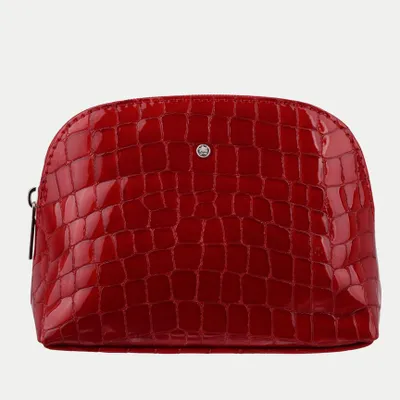 Produktbild von Rote Kosmetiktasche aus  CROCO