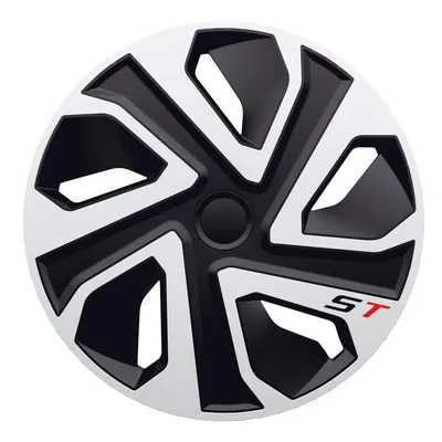 Produktbild von AUTO-STYLE Radzierblenden Set J-Tec Radzierblenden ST 15-Zoll silber/schwarz