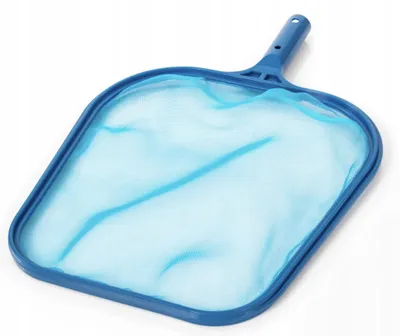 Produktbild von Pool Kescher aus Kunststoff, blau, 29 x 44 cm, für Pool- und Teichreinigung