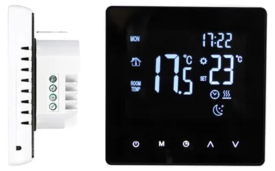 Obrázek produktu pro Inteligentní termostat, dotykový LCD displej, týdenní programovatelné ovládání, bílé WIFI