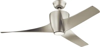 Produktbild von Elstead Phree leiser Deckenventilator mit LED Licht Ø142cm + Fernbedienung Nickel