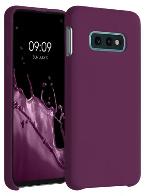 Produktbild von kwmobile Handyhülle für Samsung Galaxy S10e Hülle - Case Silikon - Kabelloses Laden - Schutzhülle Cover in Bordeaux Violett