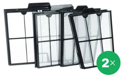 Produktbild von vhbw 4x Grobstaubfilter kompatibel mit Dolphin Quantum T55i Poolsauger, Poolroboter - Grobfilter, 22 x 19,7 x 7,5 cm