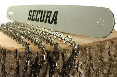 Produktbild von SECURA 4x Sägekette + Schwert 0.325 78 1,5mm 50cm Längsschnitt für Kettensäge