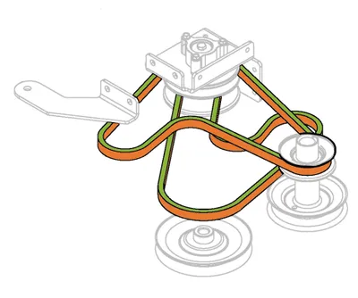 Produktbild von Keilriemen Fahrantrieb kompatibel mit MTD Minirider 60 13C3054-600 754-04236