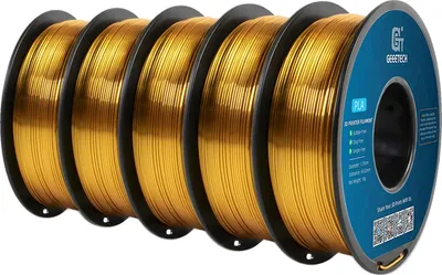 Image de filament 3D, haute ténacité, matériau écologique, or