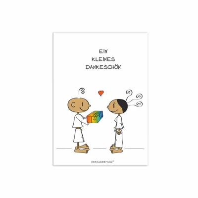 Immagine prodotto di Goebel Der Kleine Yogi Postkarte Ein kleines Dankeschön, 10er Pack Postkarten, Post Karte, Papier / Pappe, 10.5 cm x 15 cm, 54100091