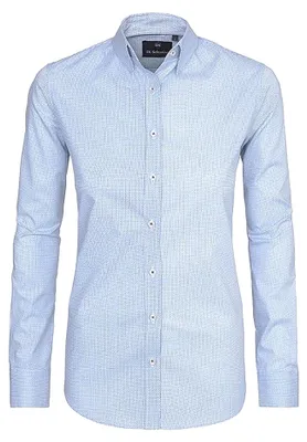 Image de Di Selentino - Chemise « Greece » pour femmes, coupe étroite NA678 (XXL) (bleu ciel)
