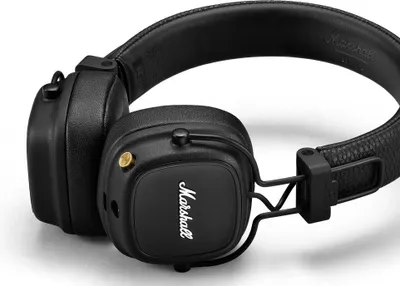 Zdjęcie produktu dla MARSHALL Major IV - Bezprzewodowy zestaw słuchawkowy Bluetooth - 80 godzin pracy na baterii - Miękkie nauszniki - Opcja bezprzewodowego ładowania - Czarny