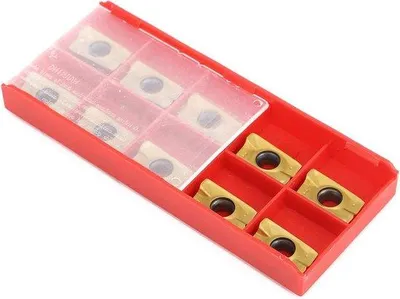 Image de Outils de tournage en carbure - Jeu de 10 pièces pour machines à bois - Jeu de fraises APMT1604.