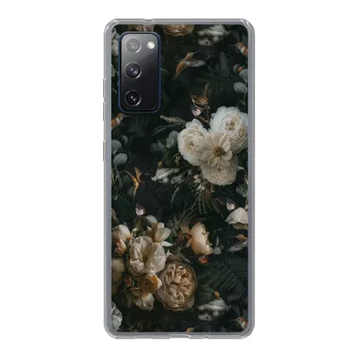 Produktbild von MuchoWow® Handyhülle Schutzhülle Hülle für Samsung Galaxy S20 FE Blumen - Muster - Vogel Silikon Softcase Handy Hülle - Abdeckung