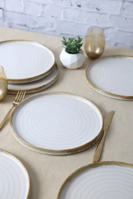 Produktbild von Hermia Concept, x 00018268, Serviceplatten-Set (6-teilig), 100 % KERAMIK-STEINZEUG, Weiß, 27 x 9 x 27 cm