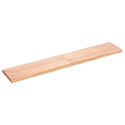 Produktbild von Wandregal Hellbraun 160x30x(2-4) cm Massivholz Eiche Behandelt