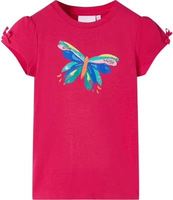 Produktbild von Design Kinder-T-Shirt Knallrosa 140, Langarmshirts 2024 Neu