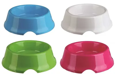 Zdjęcie produktu dla TRIXIE 2473, Pies, Plastik, Różne kolory, Miska do karmienia zwierząt, Monochromatyczny, 0,5 l
