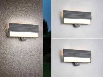 Produktbild von LED Außenleuchten mit Bewegungsmelder Terrassenbeleuchtung Balkon Anthrazit Weiß