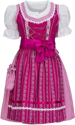 Produktbild von Kinderdirndl 3-teilig Anja in Beere von Nübler Größe 134