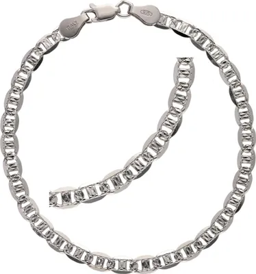 Produktbild von Armkette echt Silber 925 rhodiniert 19 cm lang